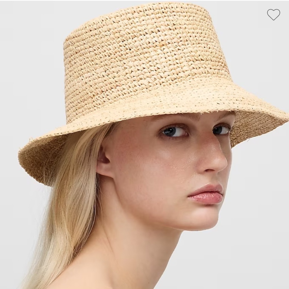 J Crew raffia bucket hat